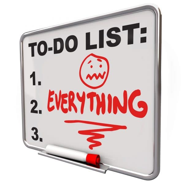 too busy small business owner to do list
